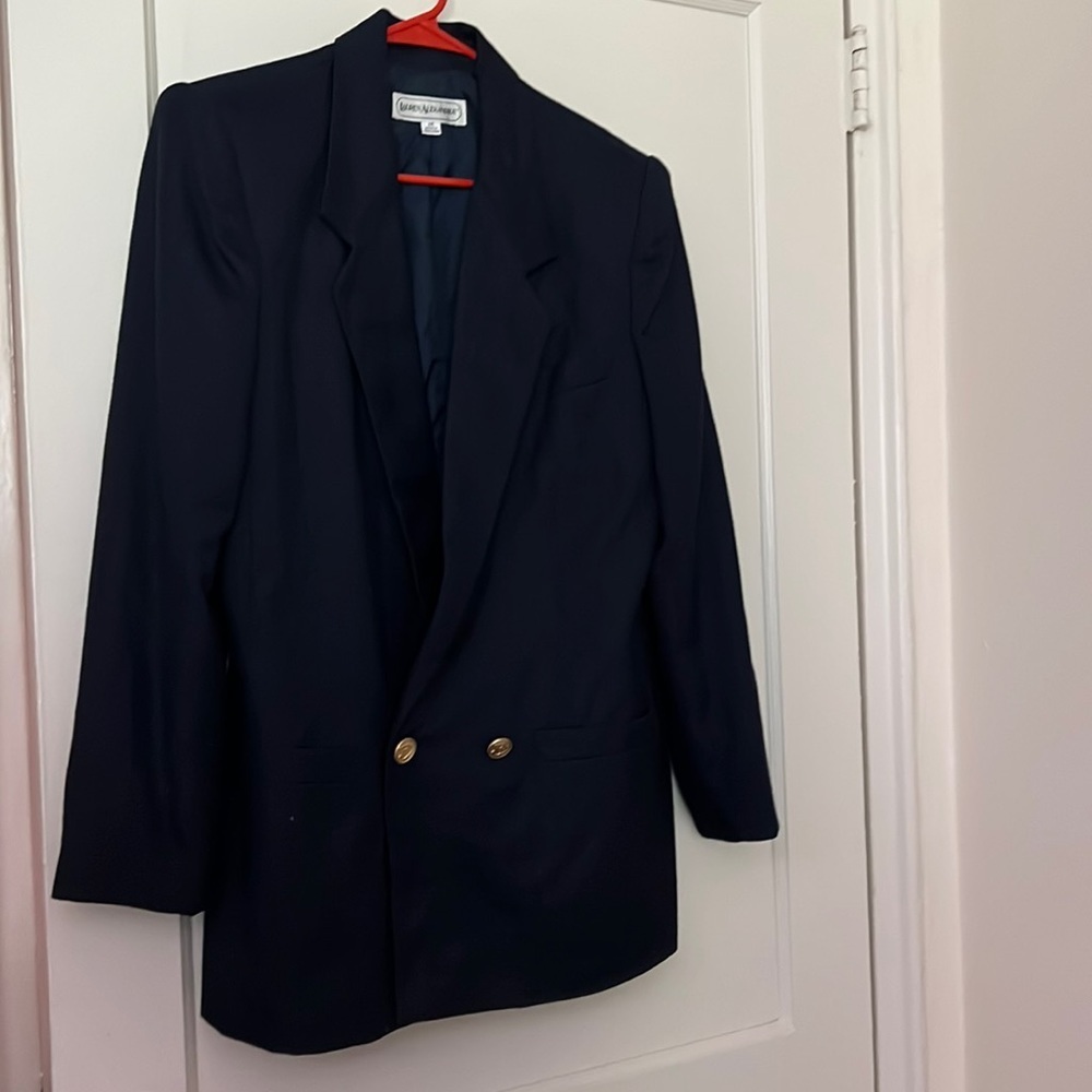 lauren alexandra navy blazer size: 14